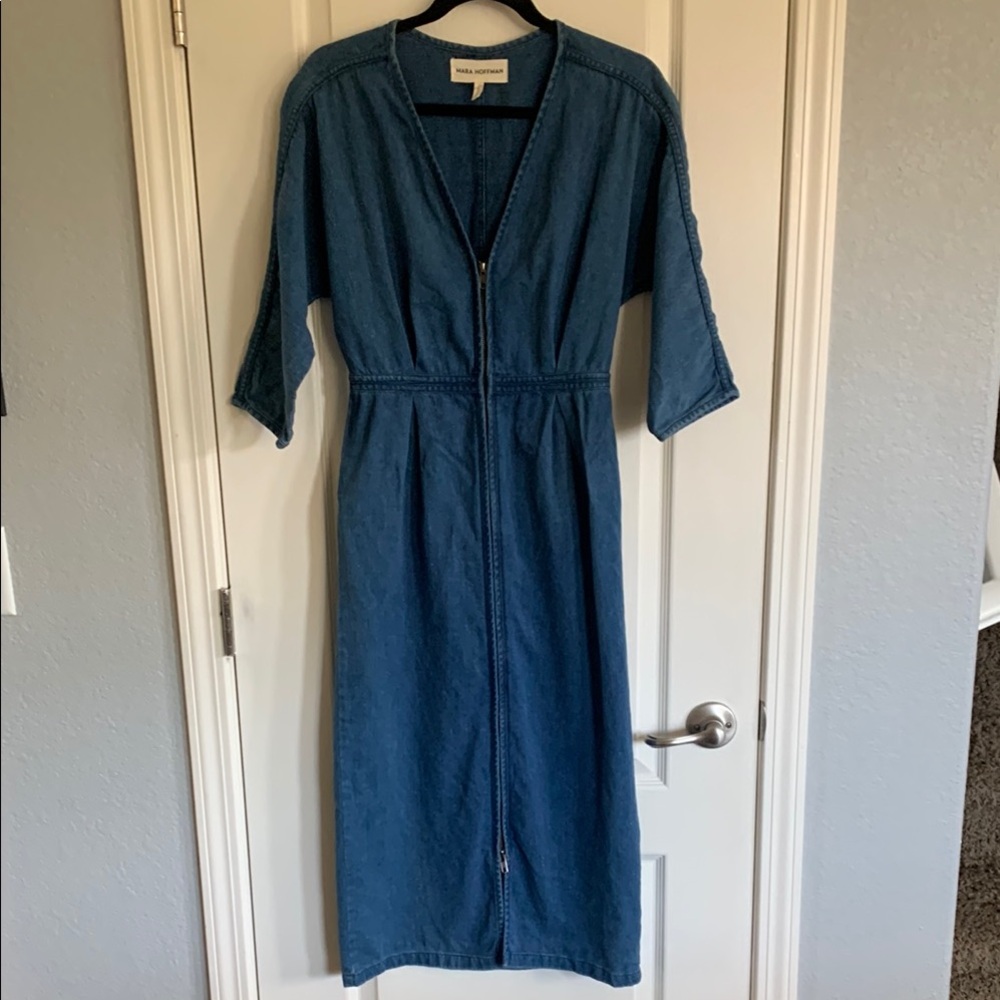 Mara Hoffman Blue Midi Dress